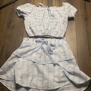 🧿Blue skirt set🧿